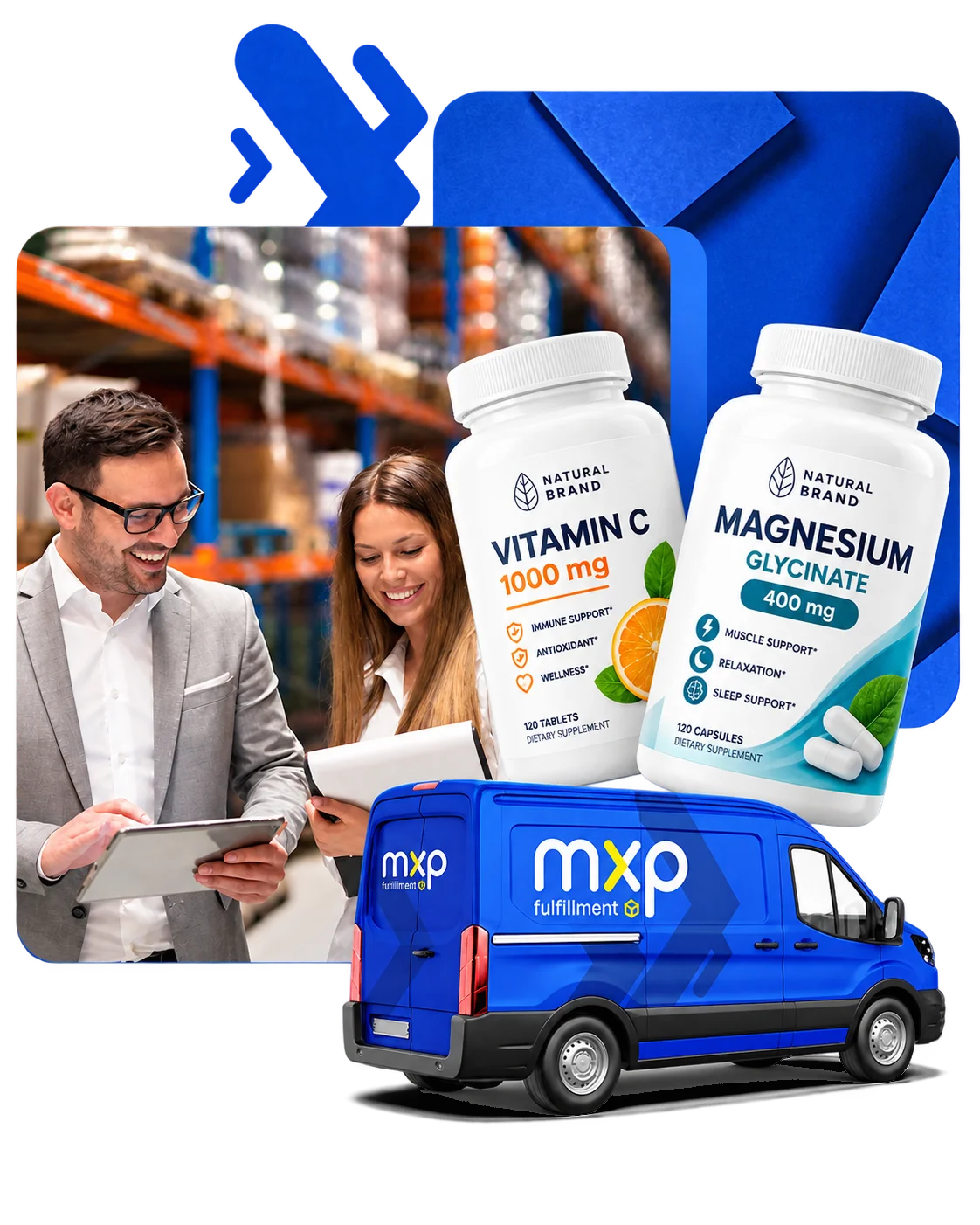 MXP fulfillment csapat a raktárban: bevételezés, csomagolás és kiszállítás